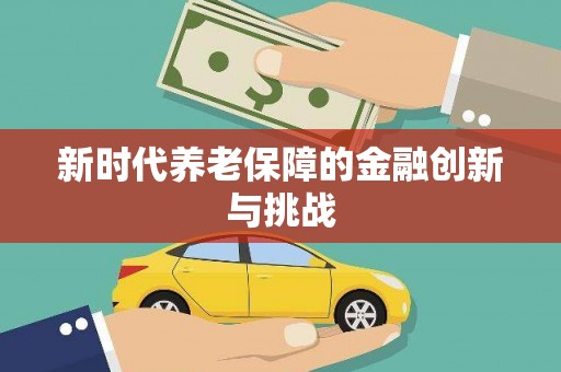 土库新时代养老保障的金融创新与挑战