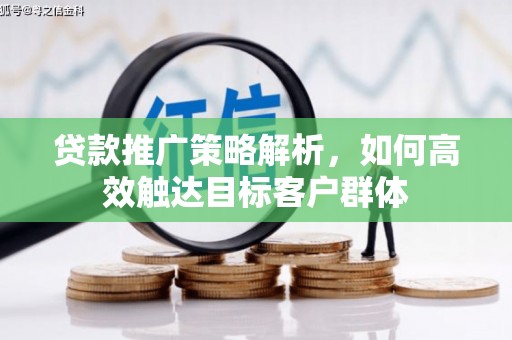 土库贷款推广策略解析，如何高效触达目标客户群体