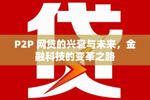 土库P2P 网贷的兴衰与未来，金融科技的变革之路