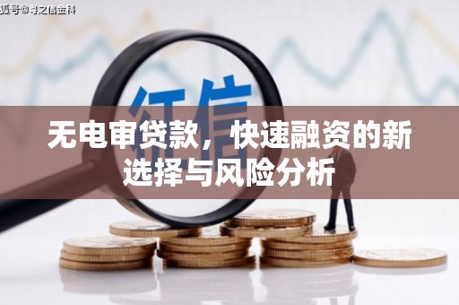 土库无电审贷款，快速融资的新选择与风险分析