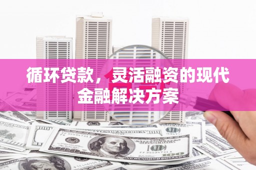 土库循环贷款，灵活融资的现代金融解决方案
