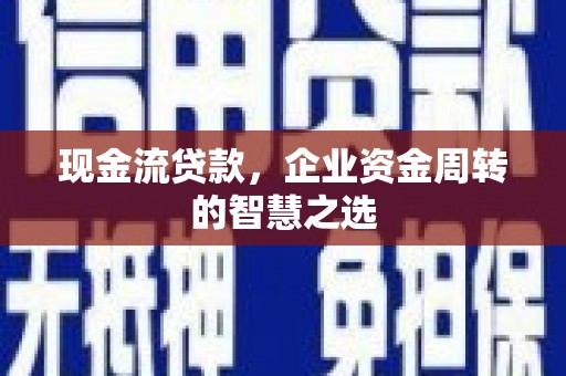土库现金流贷款，企业资金周转的智慧之选