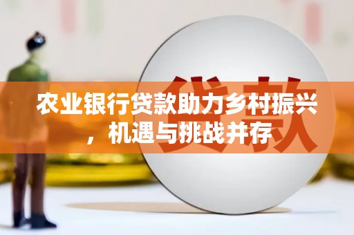 土库农业银行贷款助力乡村振兴，机遇与挑战并存