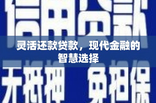 土库灵活还款贷款，现代金融的智慧选择