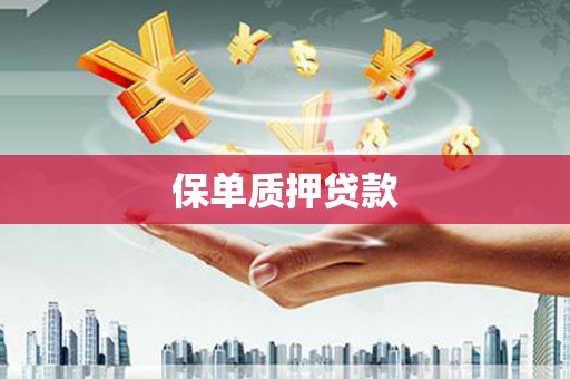 土库保单质押贷款