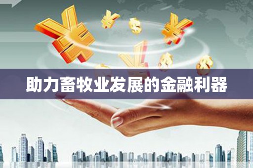 土库助力畜牧业发展的金融利器