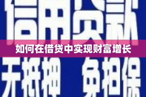 土库如何在借贷中实现财富增长